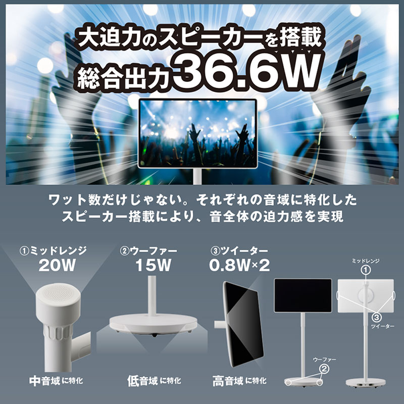 【お取り寄せ商品】ドでかPad Androidタブレット 27型 移動式モニター KFD-271U