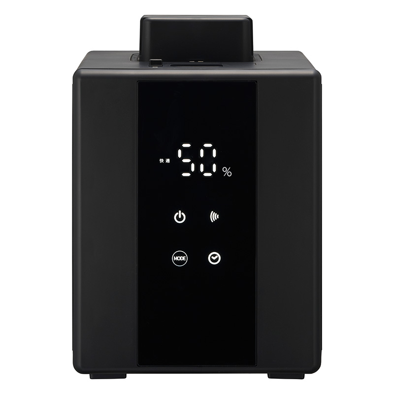 ★湿度センサー付き スチーム加湿器 ブラック KSA-501BK