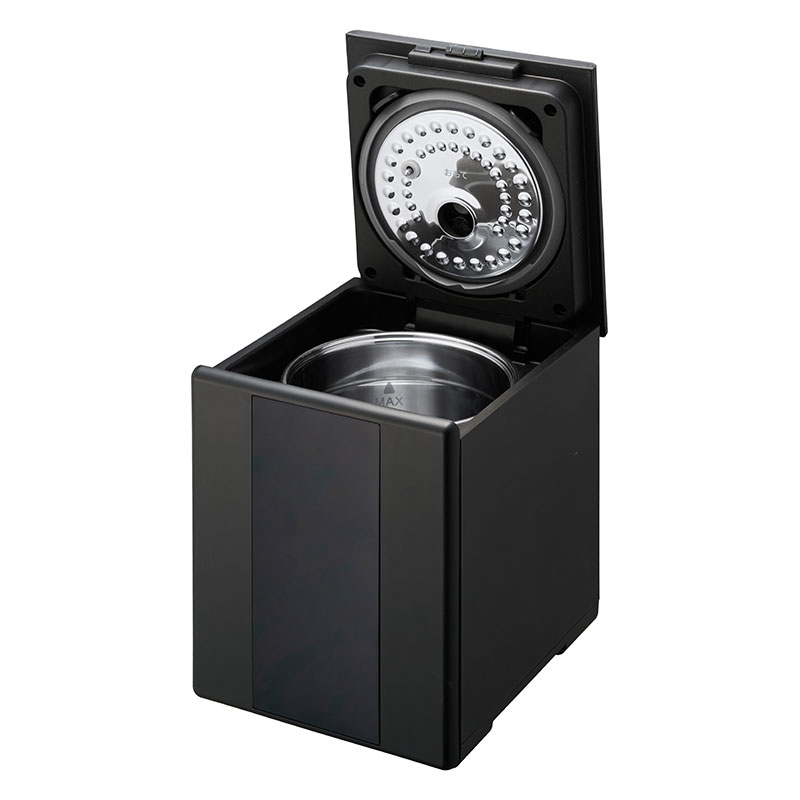 ★湿度センサー付き スチーム加湿器 ブラック KSA-501BK