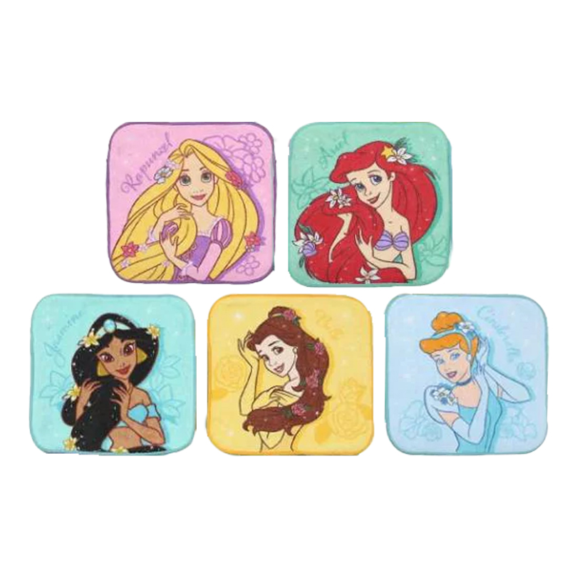 【お取り寄せ商品】ミニタオル5枚組 ディズニー プリンセス ウィズフラワー