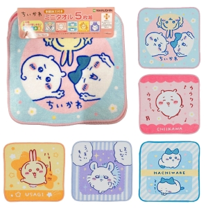 【お取り寄せ商品】ミニタオル5枚組 ちいかわ キラキラバラエティ