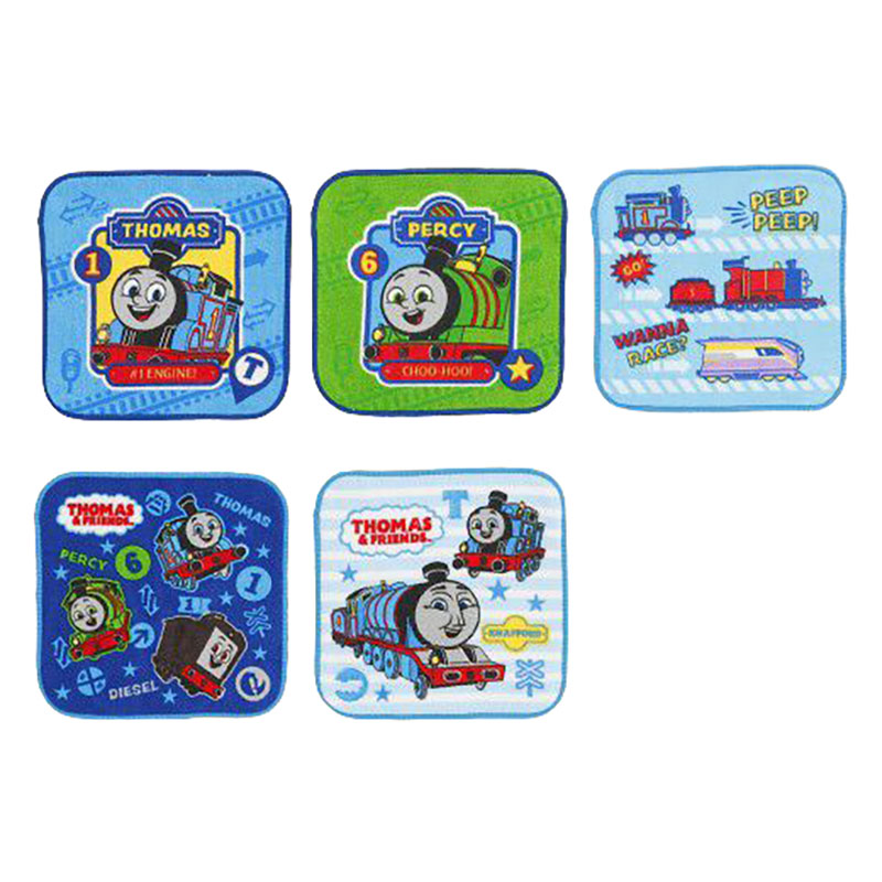 【お取り寄せ商品】ミニタオル5枚組 きかんしゃトーマス