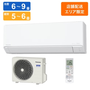 【お取り寄せ商品】インバーター冷暖房除湿タイプ ルームエアコン エオリア 6畳  室内ユニット＋室外ユニット CS-226DJR-W クリスタルホワイト