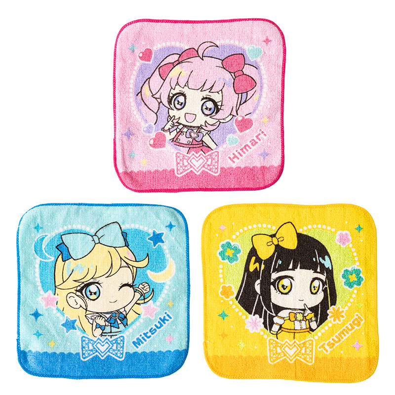 プチタオル 16×16cm アイプリ 3枚組