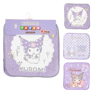 プチタオル 16×16cm クロミ 3枚組