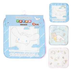 プチタオル 16×16cm シナモロール 3枚組