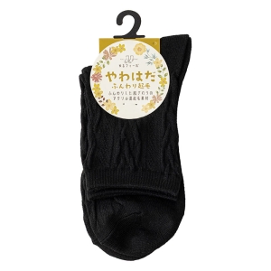 レディース ゆるフィール やわはだ ふんわり起毛 フロート繩 22-24cm 22-24cm