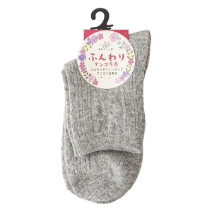 レディース ゆるフィール ふんわり アンゴラ混 22-24cm 22-24cm