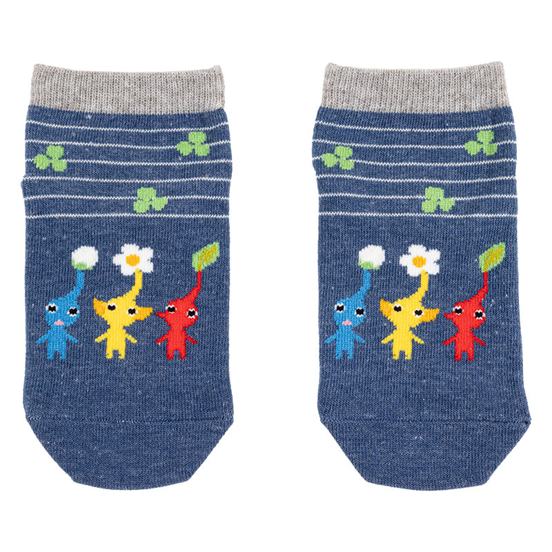 キッズ スニーカー丈ソックス ピクミン ネイビー 15-20cm