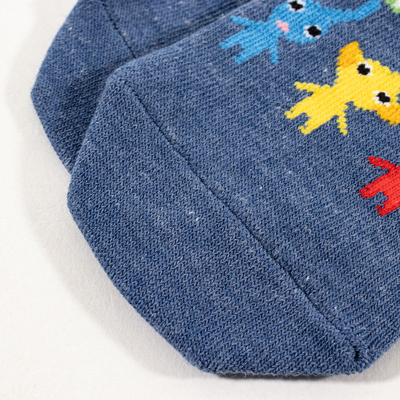 キッズ スニーカー丈ソックス ピクミン ネイビー 15-20cm