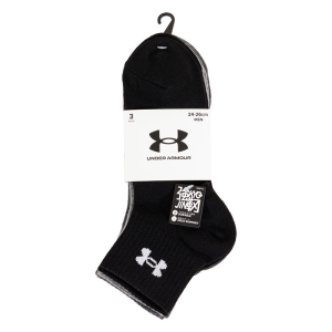 メンズ アンダーアーマー 強靭 無地 ロゴ ショート丈 MIX 2足組