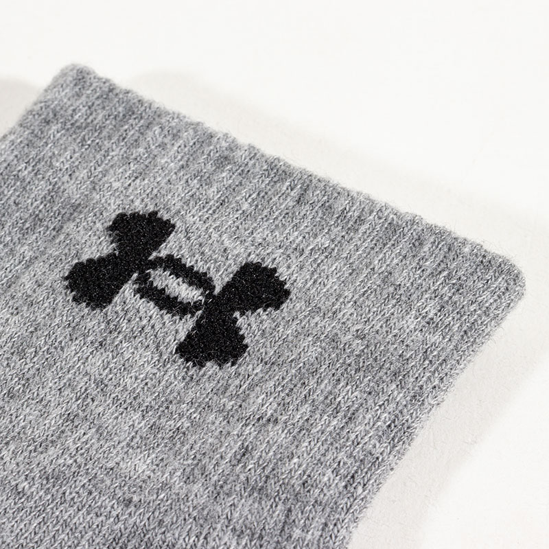 メンズ アンダーアーマー 強靭 無地 ロゴ ショート丈 MIX 2足組