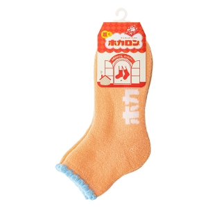 レディース ホカロン 裏起毛ソックス ショート丈 ピンク 23-25cm
