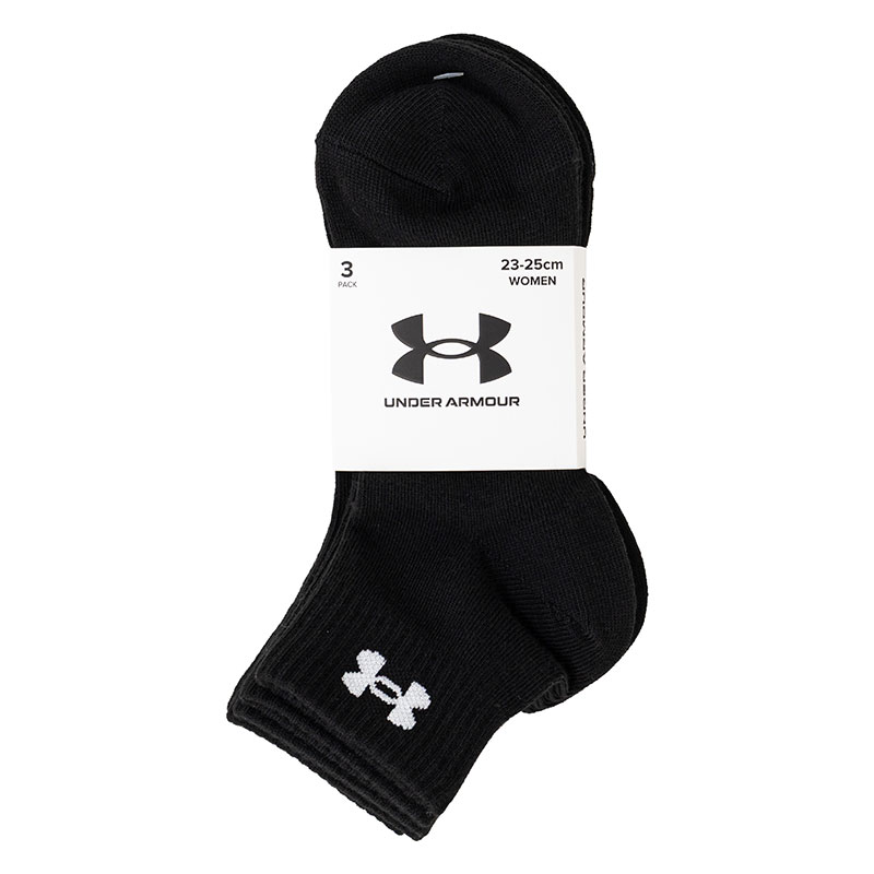レディース ソックス ショート丈 ブラック 3足組 23-25cm 23-25cm