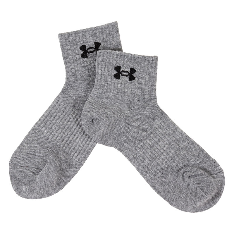 キッズ ソックス ショート丈 3足組 無地ロゴ 23-25cm