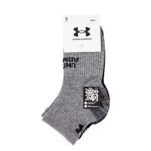 キッズ ソックス ショート丈 3足組 バイカラー 21-23cm