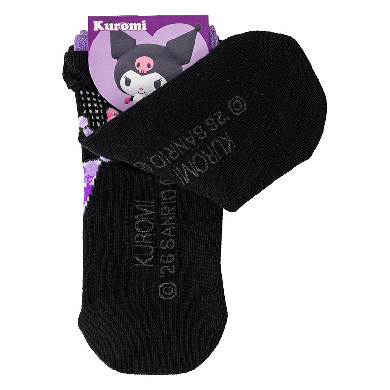 キッズ スニーカー丈ソックス クロミ ブラック 15-20cm