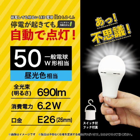 非常用LED電球 昼光色 TAL-690-1