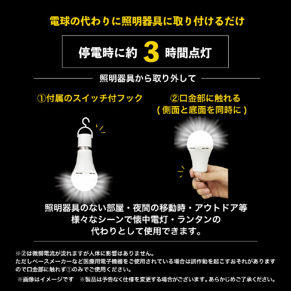 非常用LED電球 昼光色 TAL-690-1