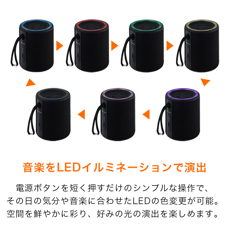 AUREX ワイヤレススピーカー AX-WSP12(K) ブラック