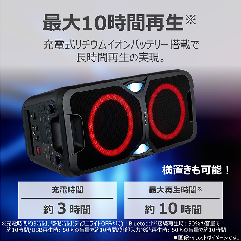 AUREX ワイヤレススピーカー AX-WSP60(K) ブラック