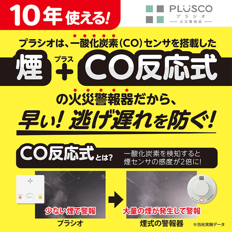 ●一酸化炭素検知機能付き火災警報器 SC-335