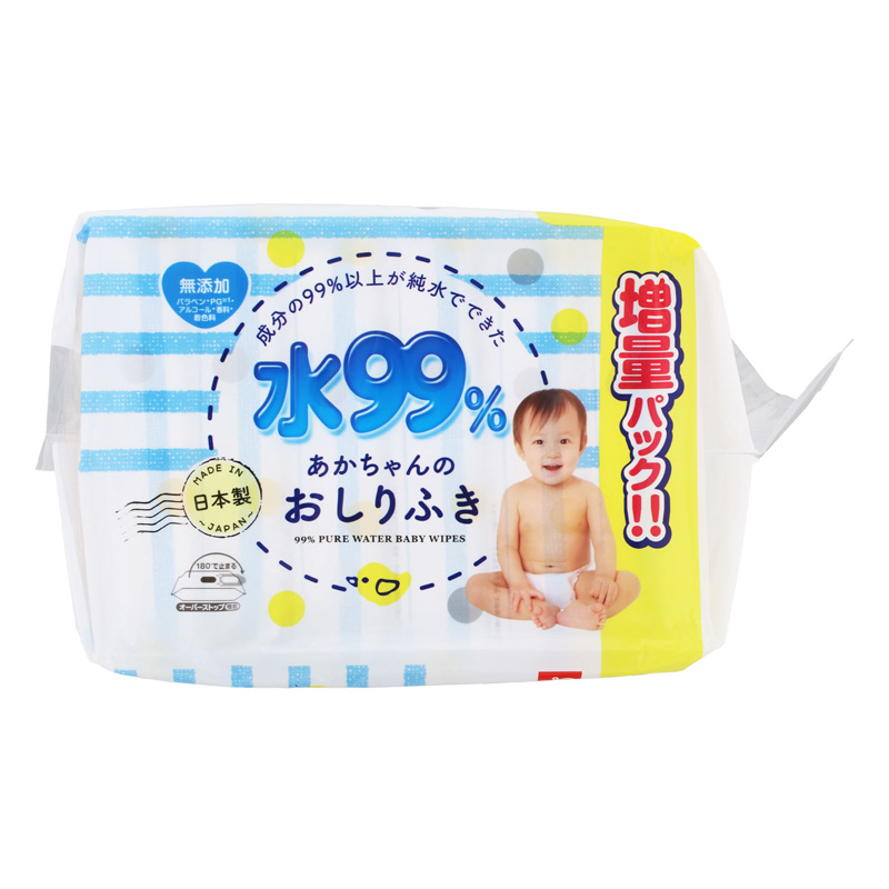 水99%おしりふき12個パック 80枚