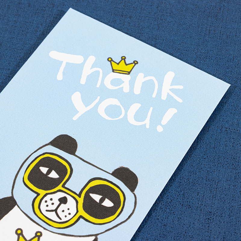 EMOEMO ぽち袋 くま柄 3枚 Thank you!