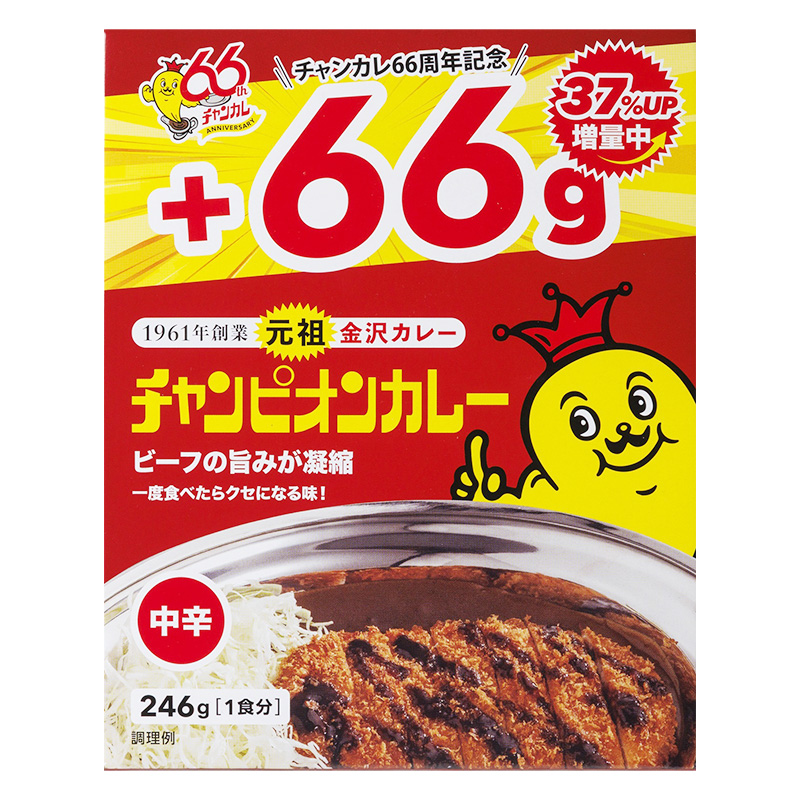 66g増量 レトルトカレー 中辛 246g