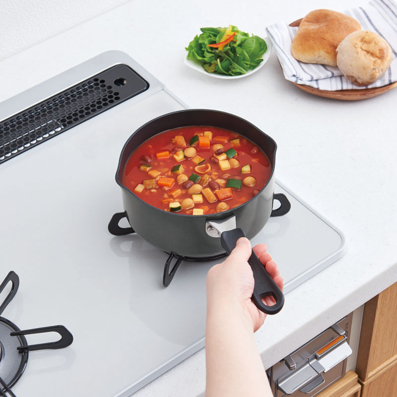 【お取り寄せ商品】デュラブルシリーズクックパン KNB 18cm ガス火専用 グレー