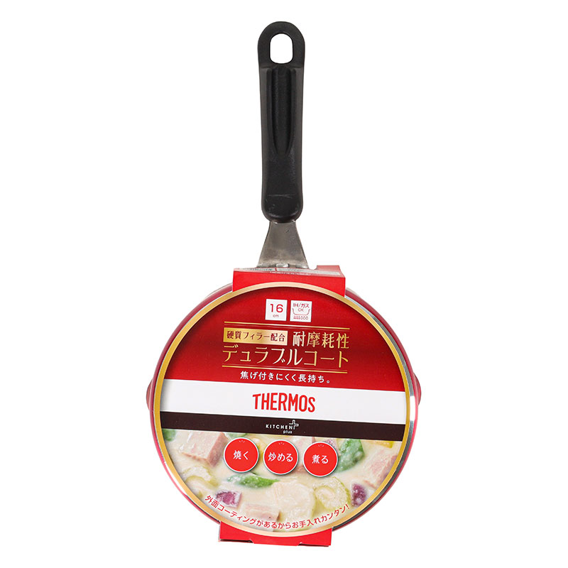 【お取り寄せ商品】デュラブルシリーズ クックパン 16cm レッド ガス・IH対応