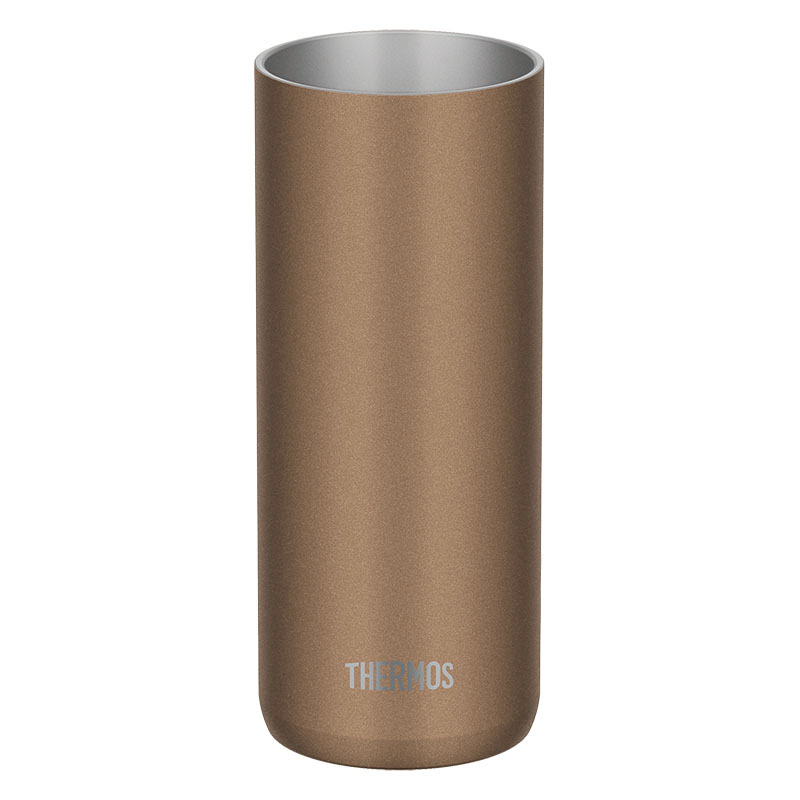【お取り寄せ商品】真空断熱タンブラー 保温・保冷 420ml ブラウンゴールド JDW-420C・BWG