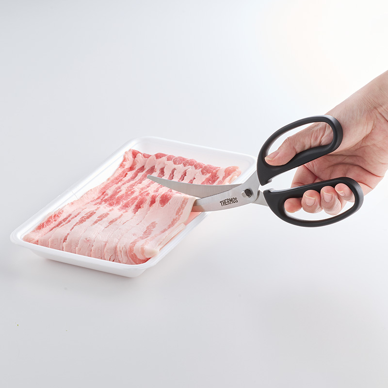 キッチンバサミ カーブ ブラック