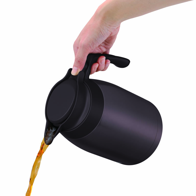 ステンレスポット 1.5L 保温・保冷 ブラウン