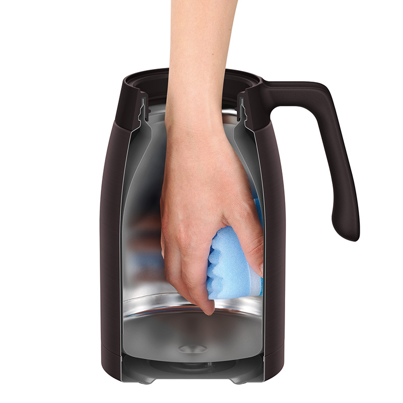 ステンレスポット 1.5L 保温・保冷 ブラウン