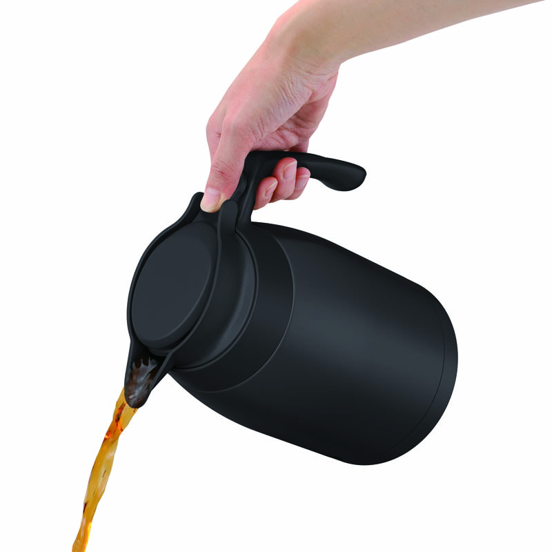 ステンレスポット 1.5L 保温・保冷 ダークグレー