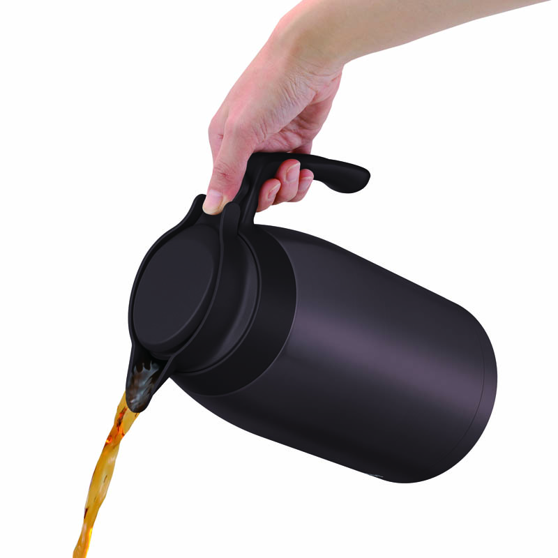 ステンレスポット 2.0L 保温・保冷 ブラウン