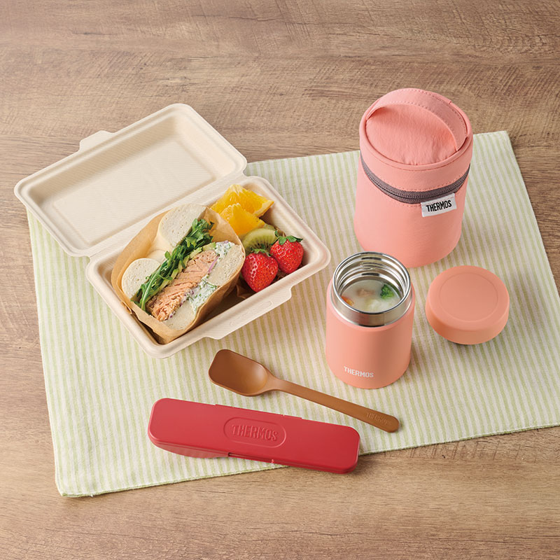 【お取り寄せ商品】真空断熱スープジャー 200ml コーラルピンク