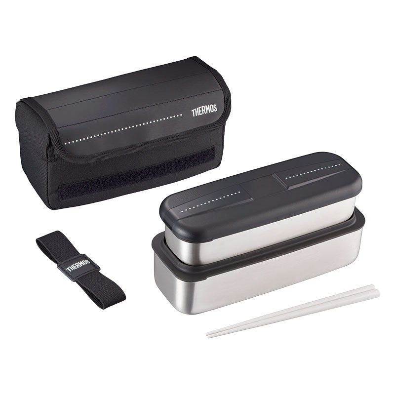 フレッシュランチボックス 1100ml ドットブラック