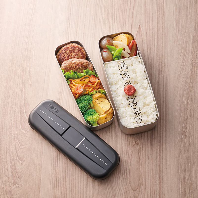 フレッシュランチボックス 1100ml ドットブラック