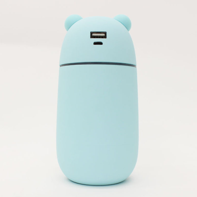 USBポート付きクマ型ミニ加湿器 「うるくまさん」 280ml PH180902 ブルー