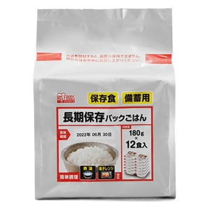 長期保存 パックご飯 180× 12食入