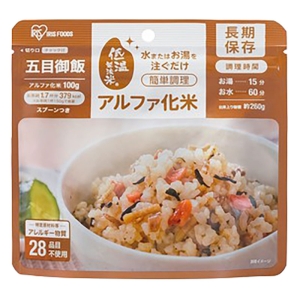 アルファ化米 五目御飯 100g