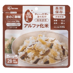 アルファ化米きのこ御飯 100g