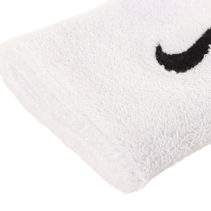 スウッシュ ダブルワイドリストバンド ホワイト 2P