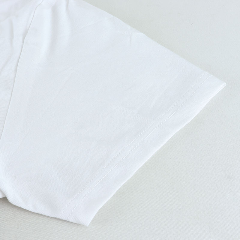 紳士 吸湿発熱インナー(半袖V首)ホワイト