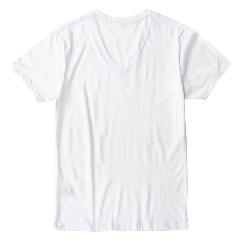 メンズ 吸汗速乾インナー 2枚組 半袖 V首 ホワイト