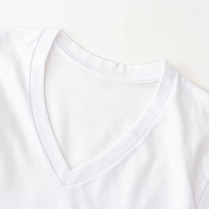 メンズ 吸汗速乾インナー 2枚組 半袖 V首 ホワイト