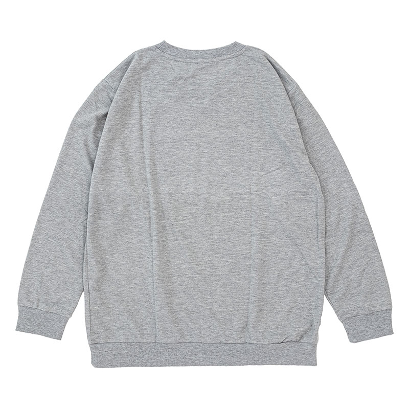 【お取り寄せ商品】メンズ 長袖 ルームウェアセット 杢グレー