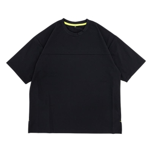 メンズ ドットメッシュ半袖Tシャツ ブラック